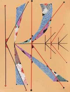 Letter K Lithograph by Rafael Alberti, Abstract, 1972, Unframed