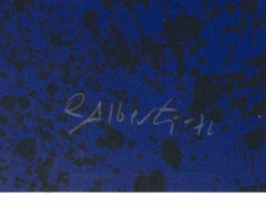 Litografia “Lettera N” di Rafael Alberti, astratta, 1972, senza cornice