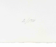«Composición abstracta», litografía de Gianni Polidori, abstracta, década de 1970, sin enmarcar