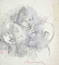 The Envy, Pencil, Modern Style, Signed, Mid-20th Century