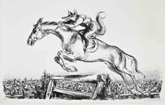 Der Jockey-Fuchs (The Fox Jockey) - Lithograph by Paul Weber - 1960s
