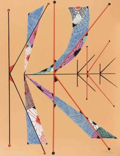Letter K Lithograph by Rafael Alberti, Abstract, 1972, Unframed