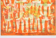 Karneval - Etching by Rudolf Kügler - 1963