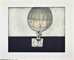 Montgolfier – Radierung von Friedrich Meckseper – 1962