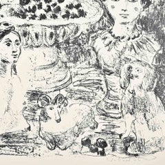 Porta Portese – Lithografie von Claus Wallner – 1962