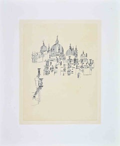 Salute (Venedig) - Etching by Otto Rohse - 1960s