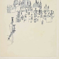 Salute (Venedig) - Etching by Otto Rohse - 1960s