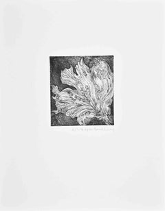Fledermauslilie (Bat Lily) – Radierung von Klaus Meyer-Gasters – Mitte des 20. Jahrhunderts