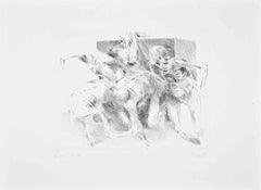 Figuren 73 / III (Figures 73 / III) - Etching by Roland Dorfler - 1973