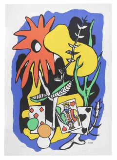 The King of Hearts - Lithograph by Fernand Léger - 1949