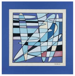 Composizione astratta - Disegno di Nevio Zeccaria - 1973