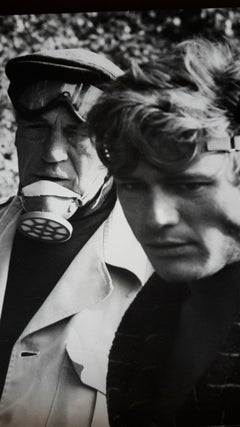 John Huston and Michael Parks - Vintage Photo - 1970s