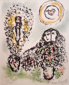 La Mise en Mot - Original Lithograph by Marc Chagall - 1969