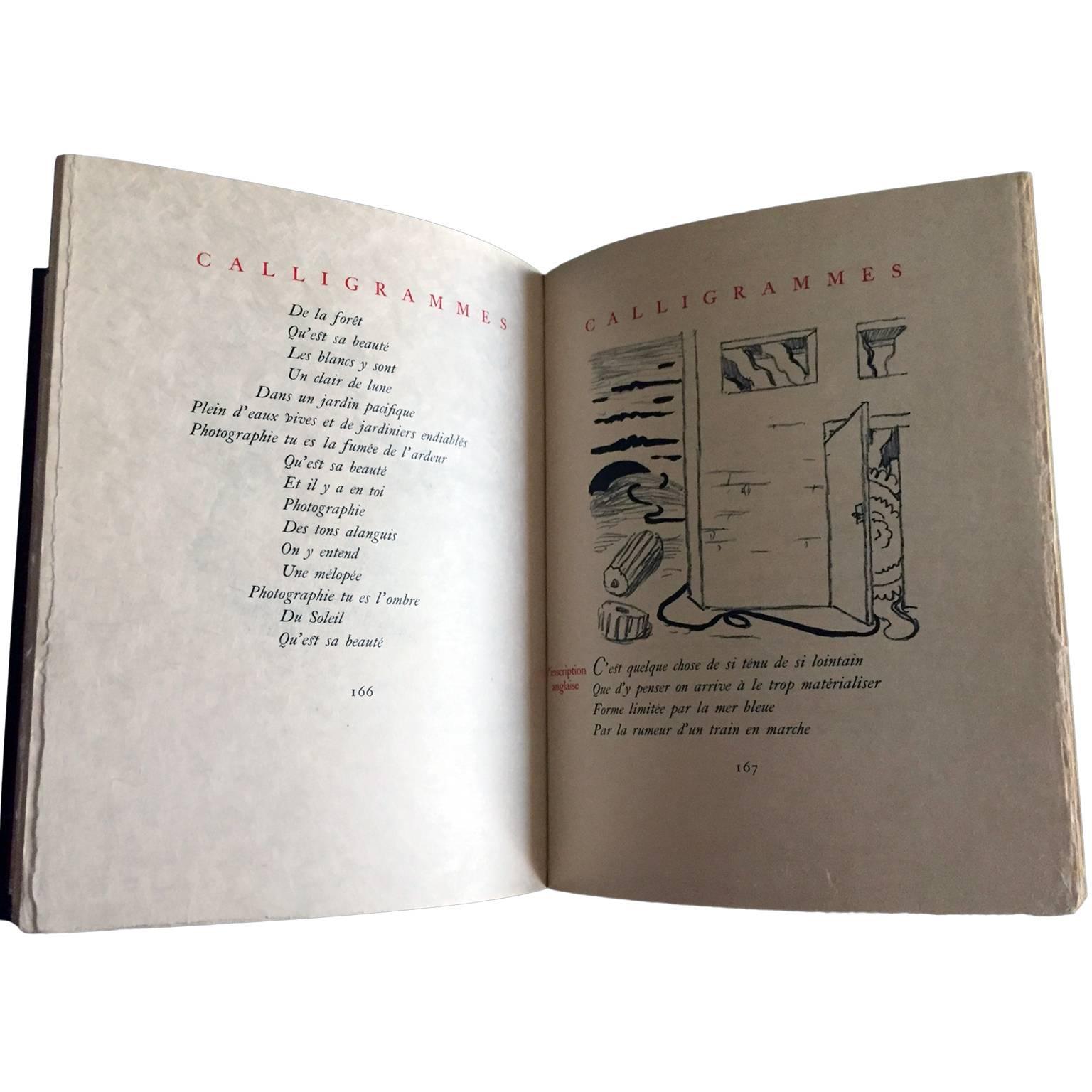 Calligramme, von Guillaume Apollinaire und Giorgio De Chirico im Angebot 3