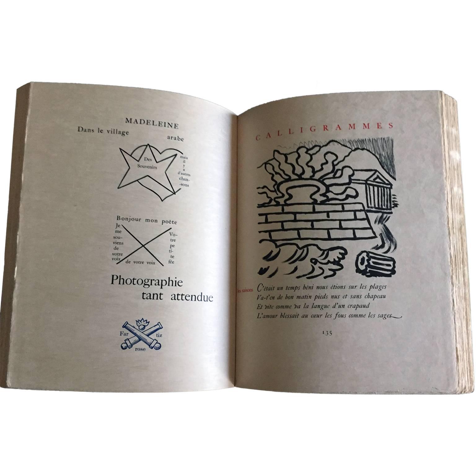 Calligramme, von Guillaume Apollinaire und Giorgio De Chirico im Angebot 4