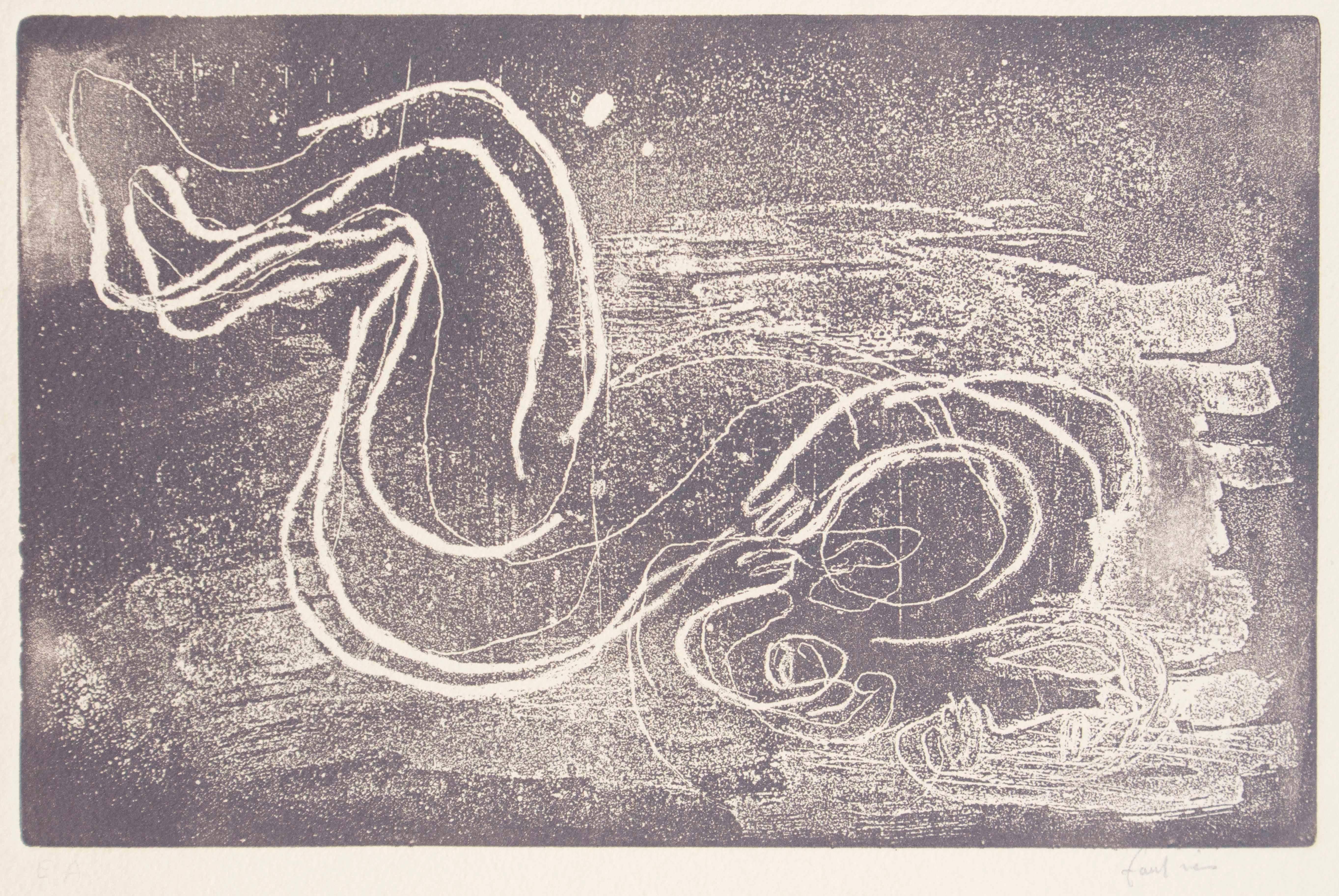 Nu - Etching by Jean Fautrier - 1941