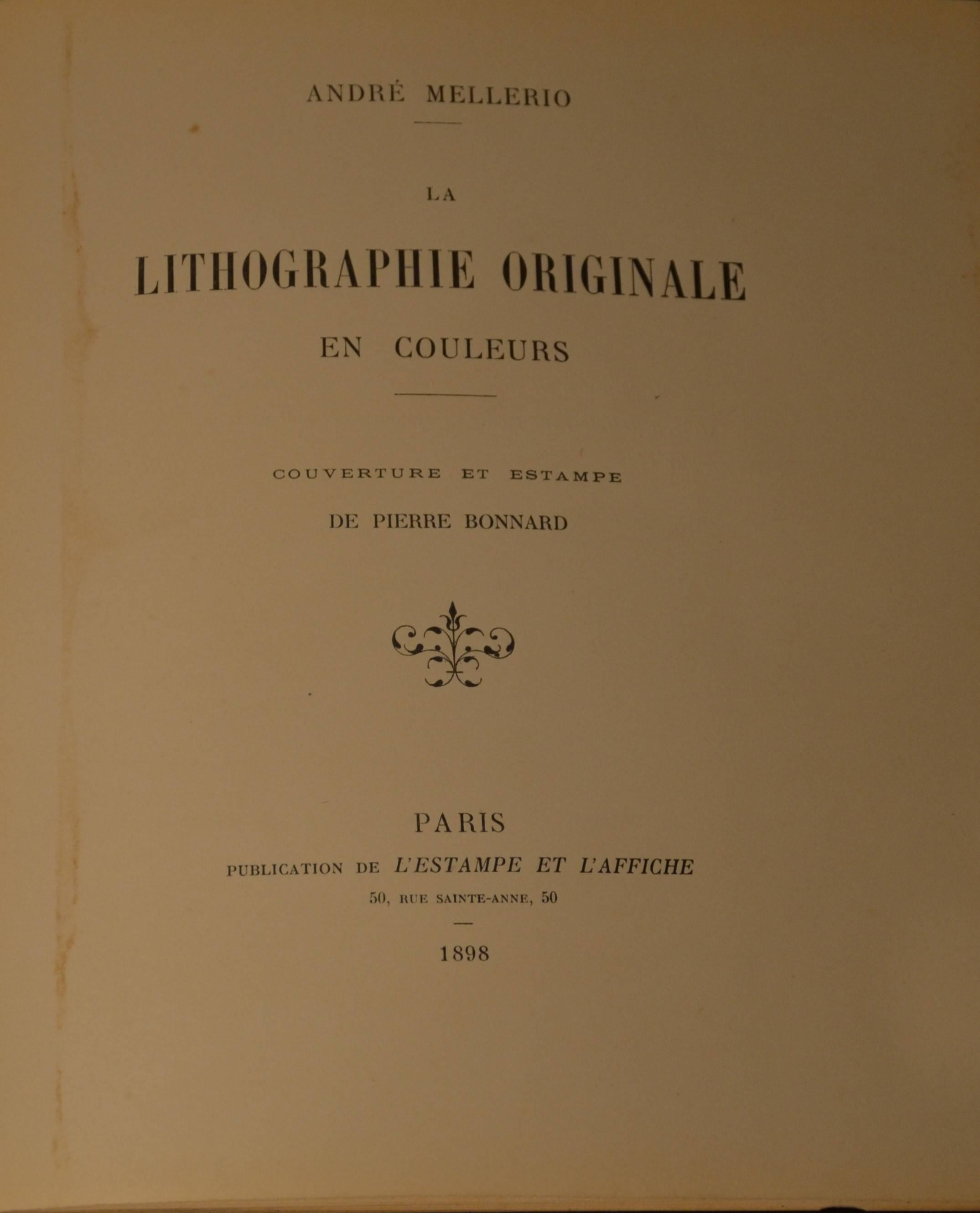 Pierre Bonnard - La Lithographie en Couleurs For Sale at 1stDibs ...