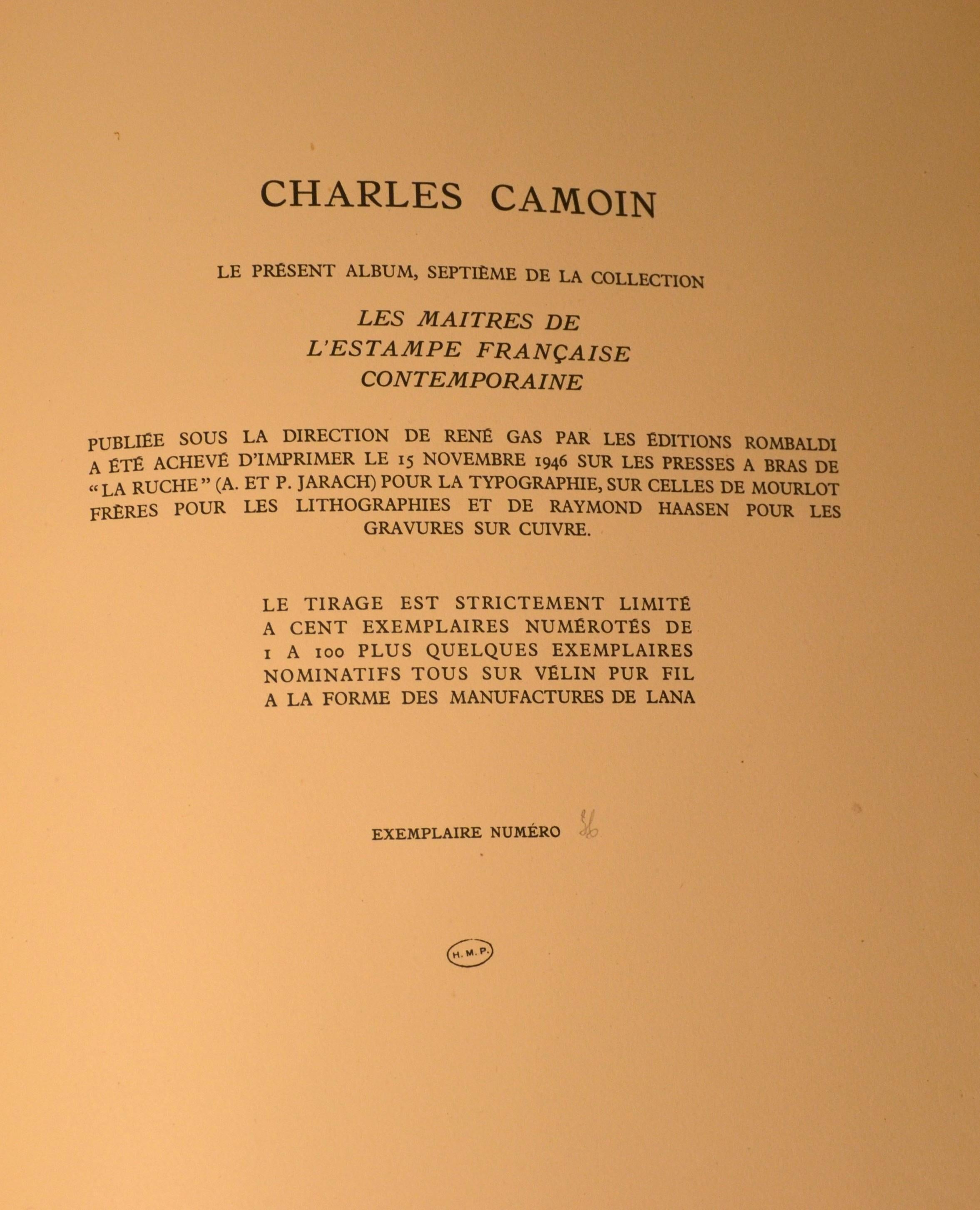 Dix Estampes Originales Présentées par Jean Alazard - by Charles Camoin - 1946 6