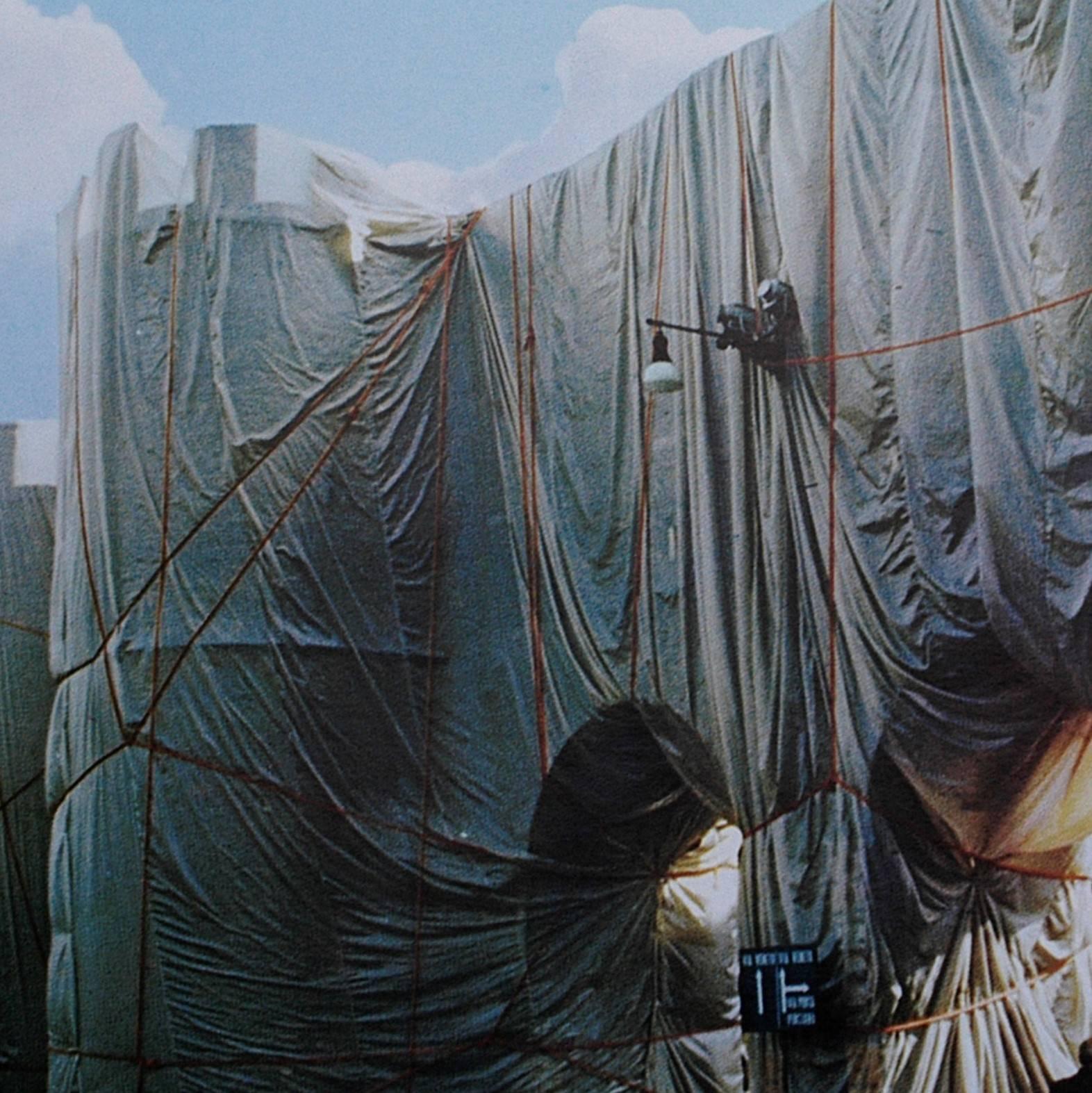 The Wall - Wrapped Roman Wall - Photograph by Christo and Jeanne-Claude