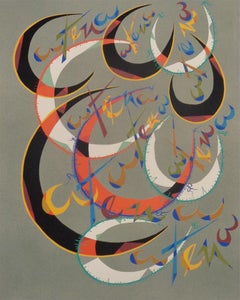 Letter C - Lithograph by Raphael Alberti - 1972