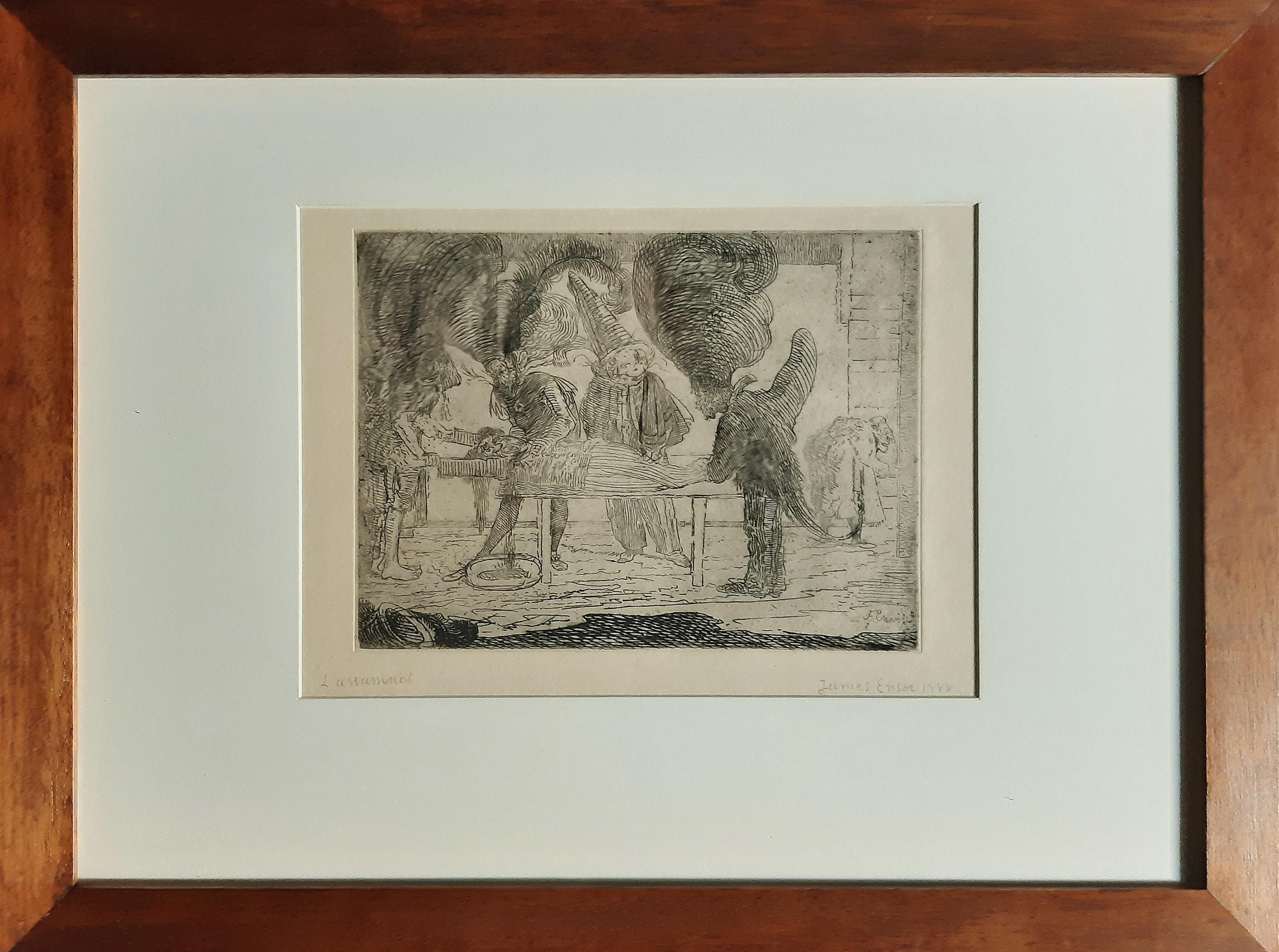 Gravure Assassinat de James Ensor - 1888 en vente 2