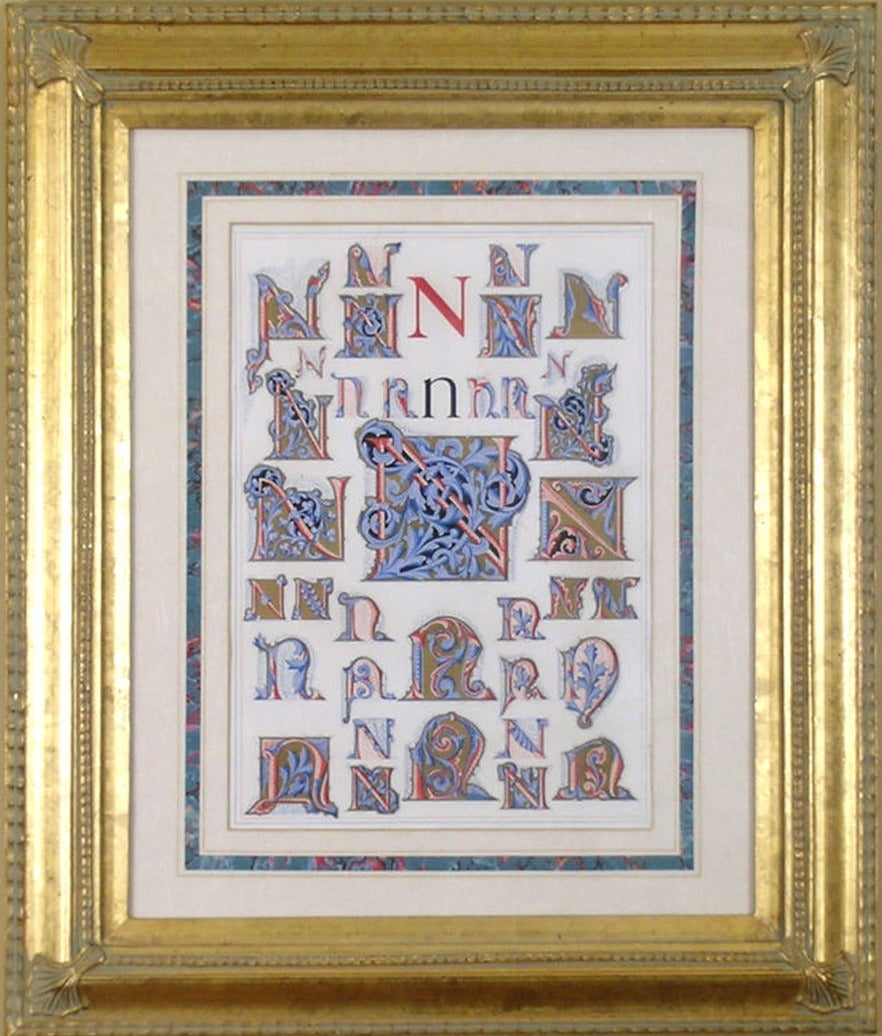 Initial Letters "N" (Alphabet) - Print by Owen Jones