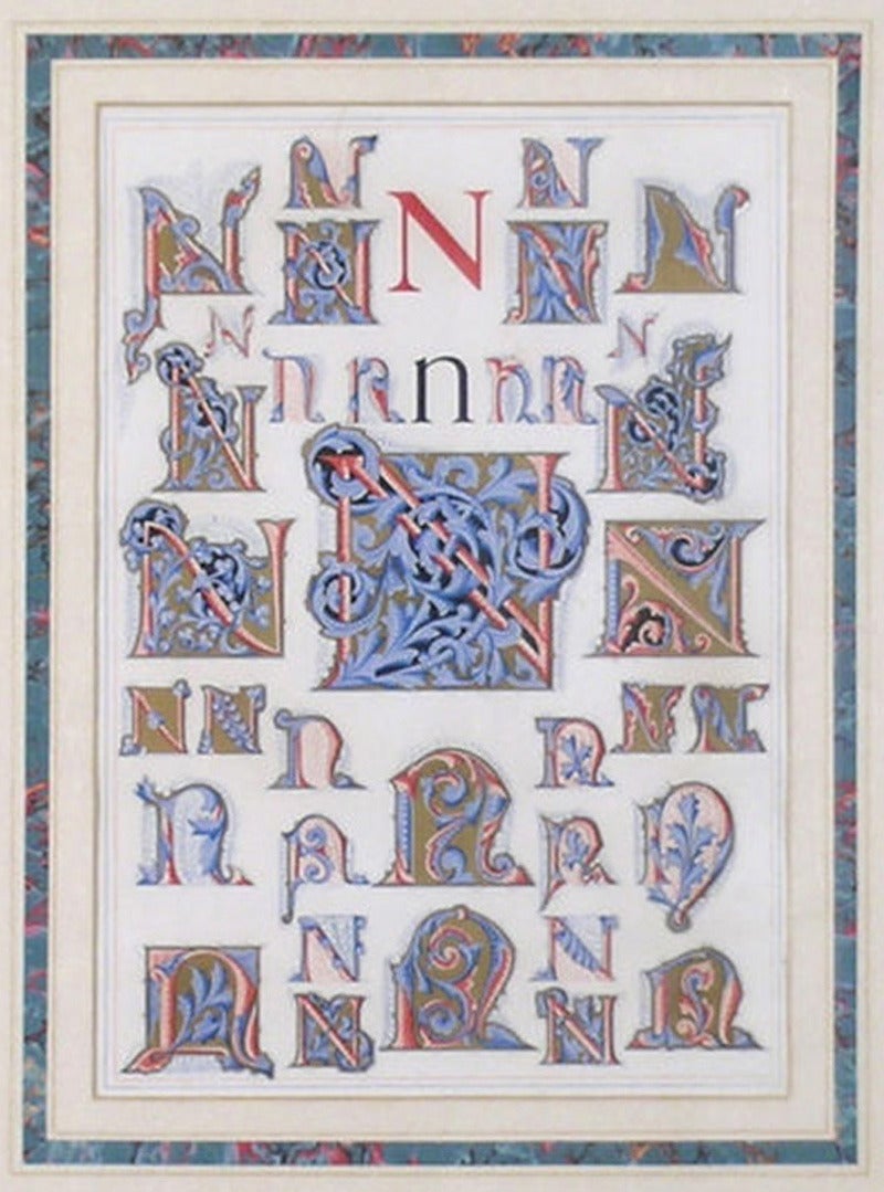 medieval letter n