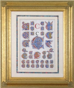 Antique Initial Letters "C" (Alphabet)