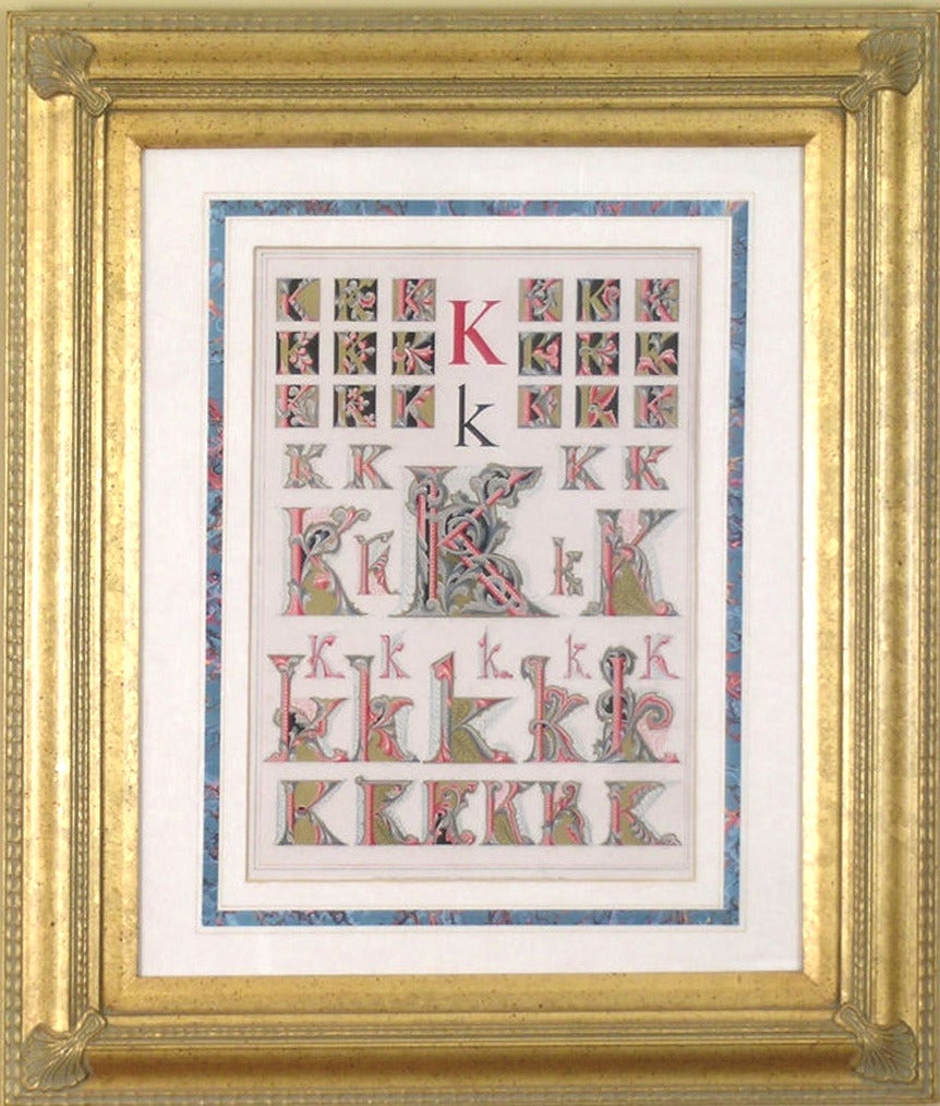 Initial Letters "K" (Alphabet) - Print by Owen Jones