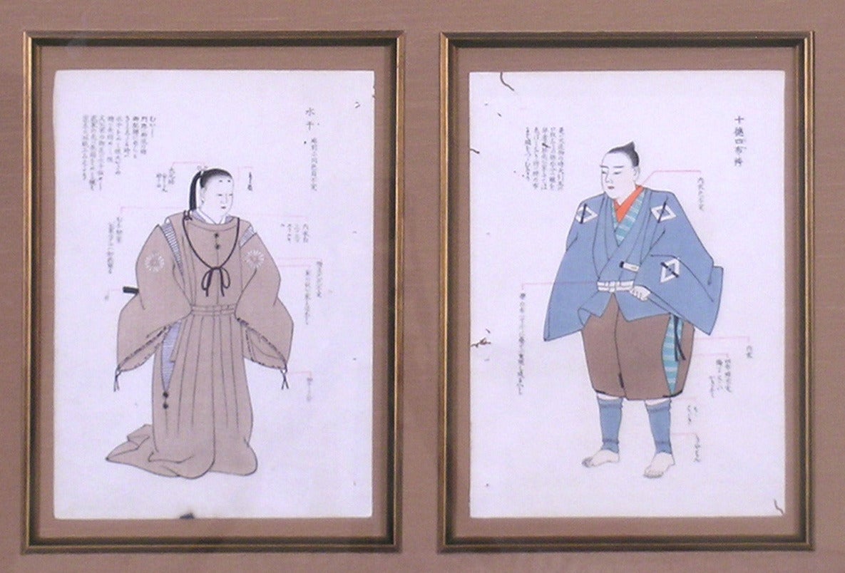 Kimono Design Men - Brown and Blue