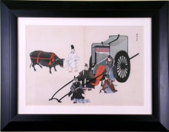 Oxcart with 5 Men and 1 Ox