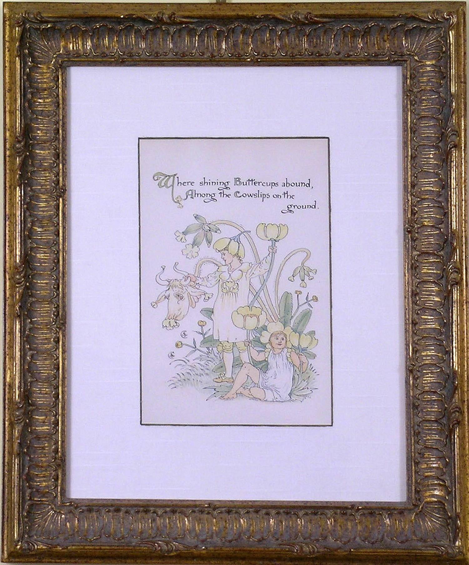 Buttercups - Print by Walter Crane