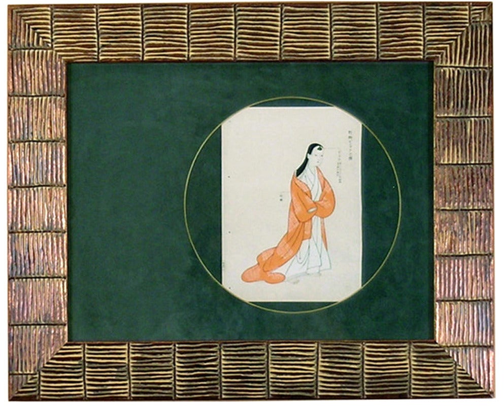 Kimono:  Woman in Orange
