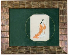 Kimono :  Femme en orange