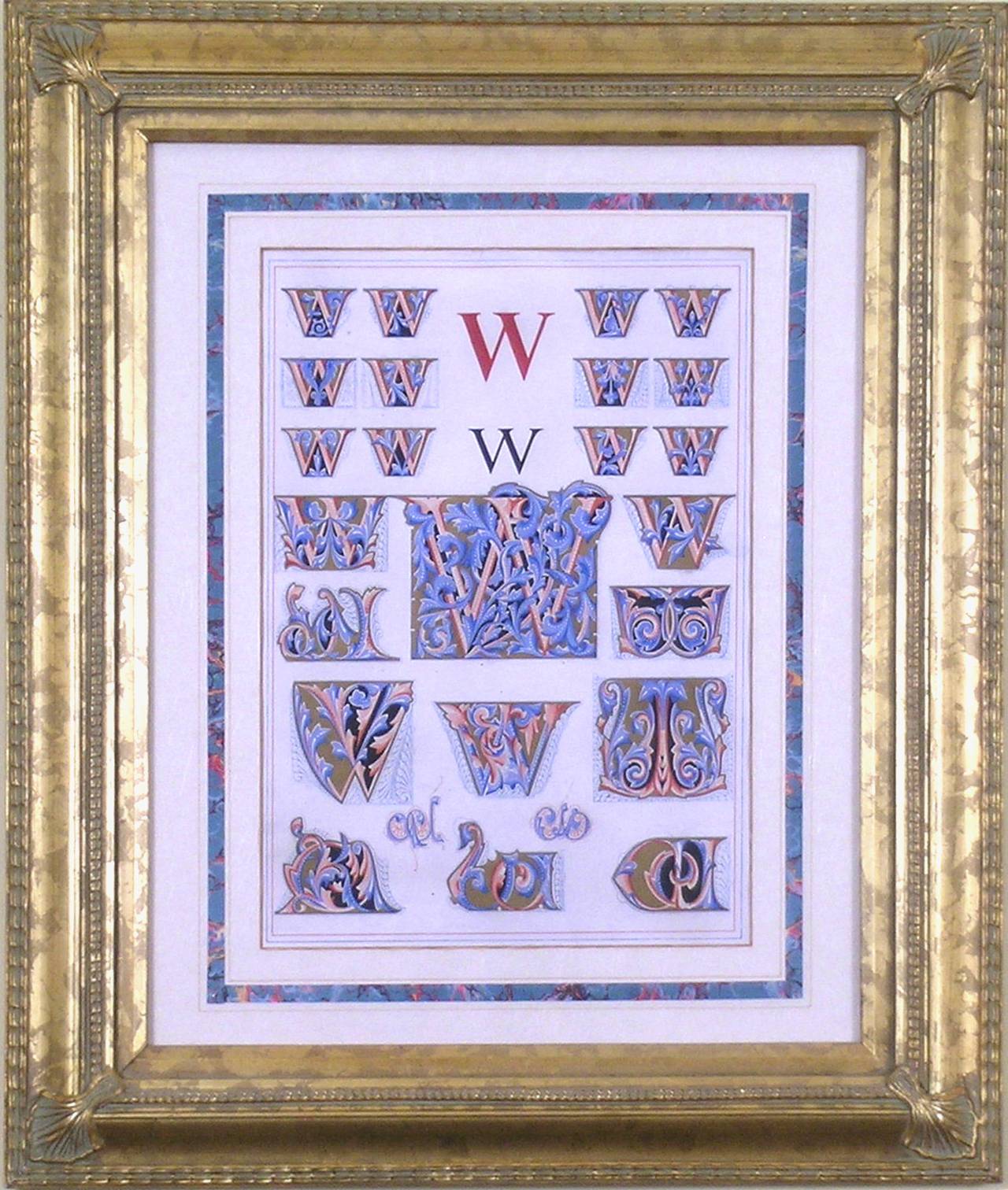  Initial Letters "W" (Alphabet) - Print by Owen Jones