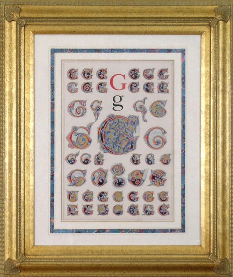 Initial Letter "G"  (Alphabet) - Print by Owen Jones