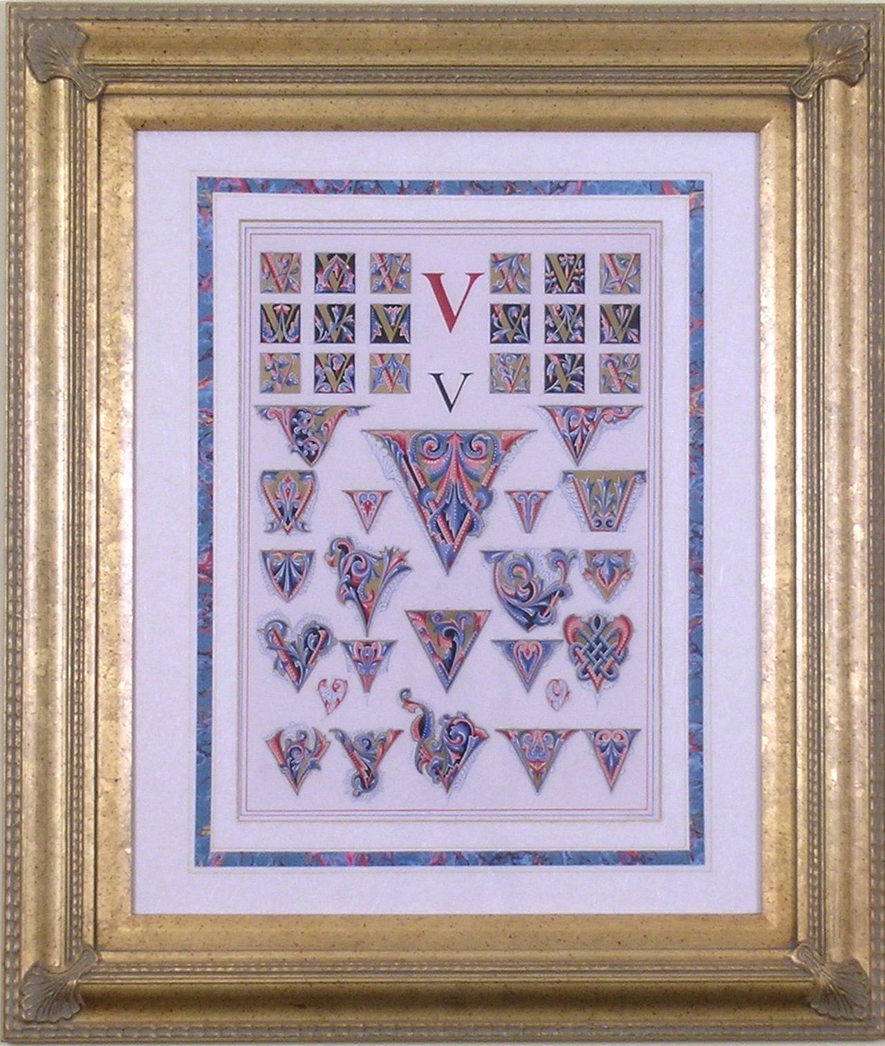 Les lettres d'origine « V »  (Alphabet) - Print de Owen Jones