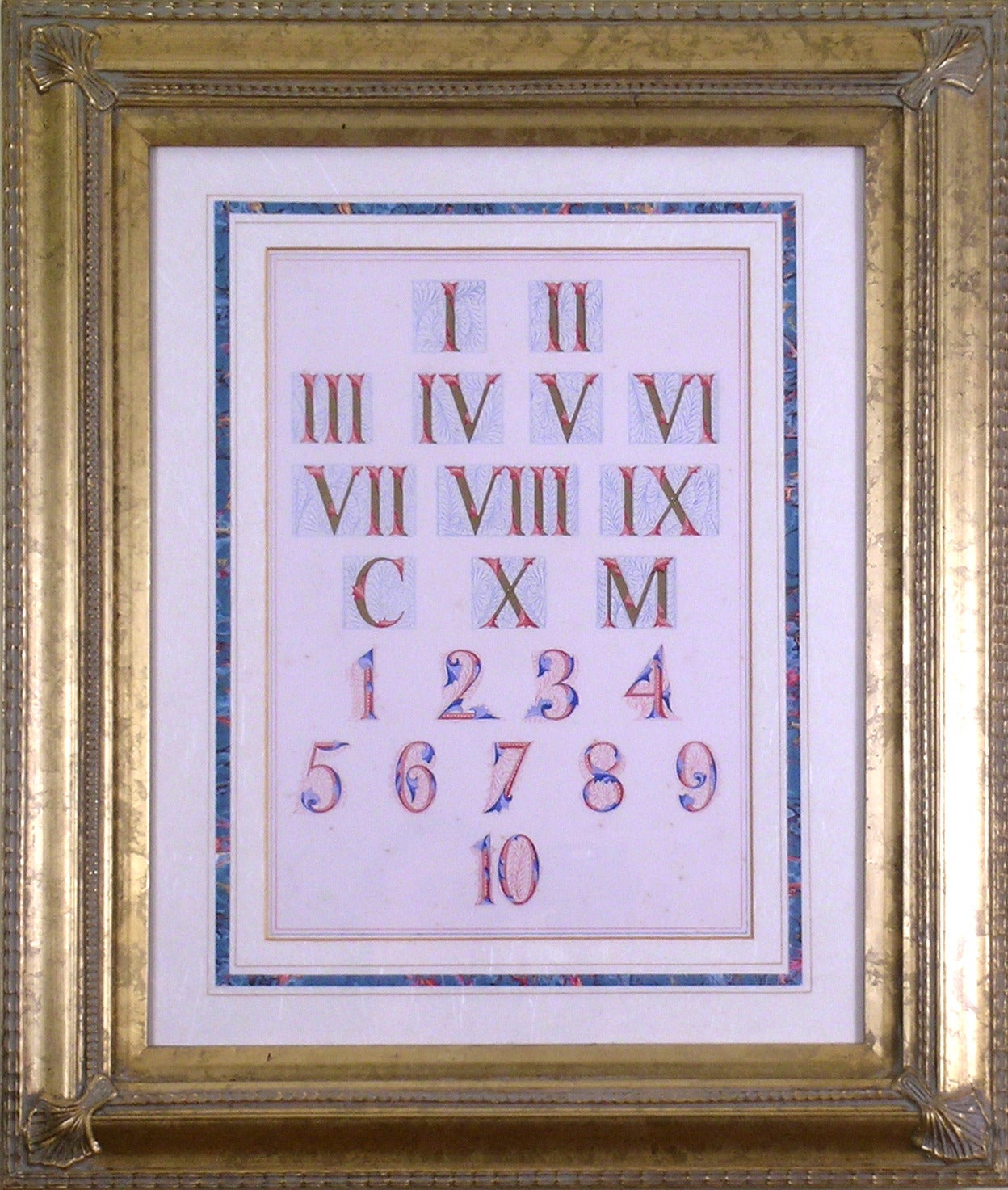Roman and Arabic Numerals (Numbers) - Print by Owen Jones