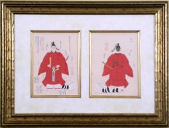 Red Kimono with Sword (Front and Back)