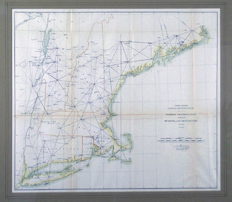 Triangulation primaire entre les rivières Hudson et St. Croix - Académique Print par Unknown