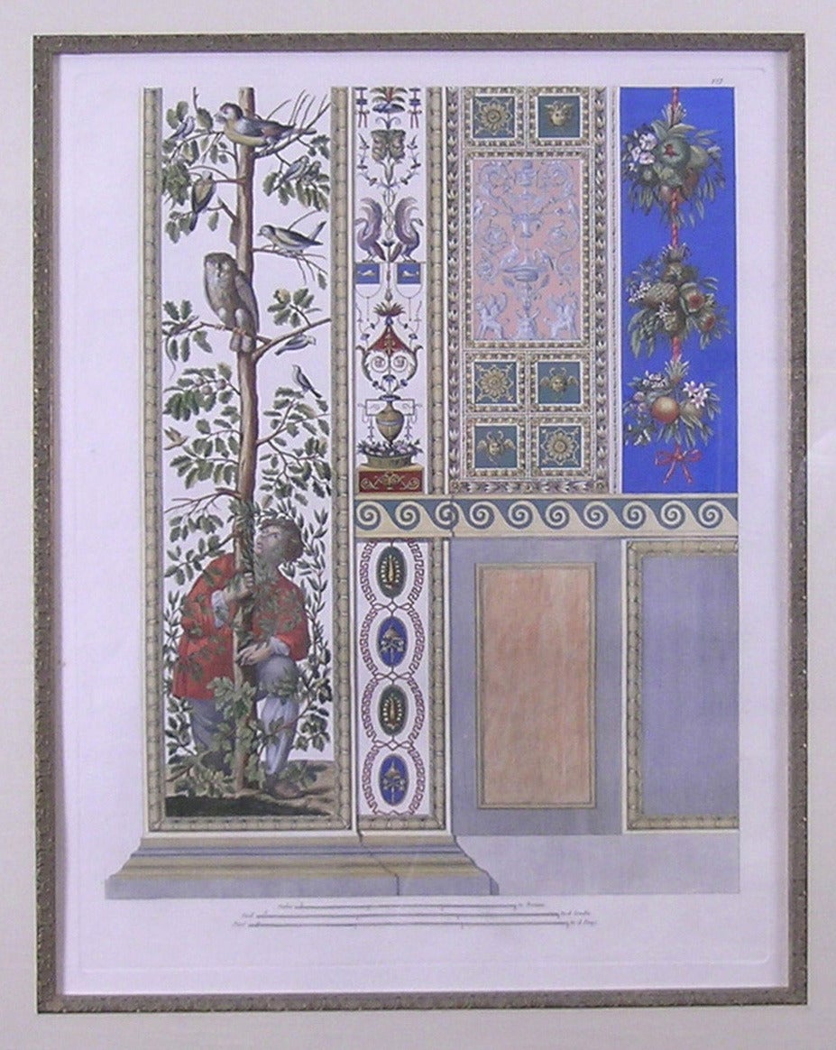 Die Loggia des Raphael  Tafel VII.  Pilaster Bottom Preis als Paar mit Pilaster-Oberteil (Akademisch), Print, von Gaetano Savorelli