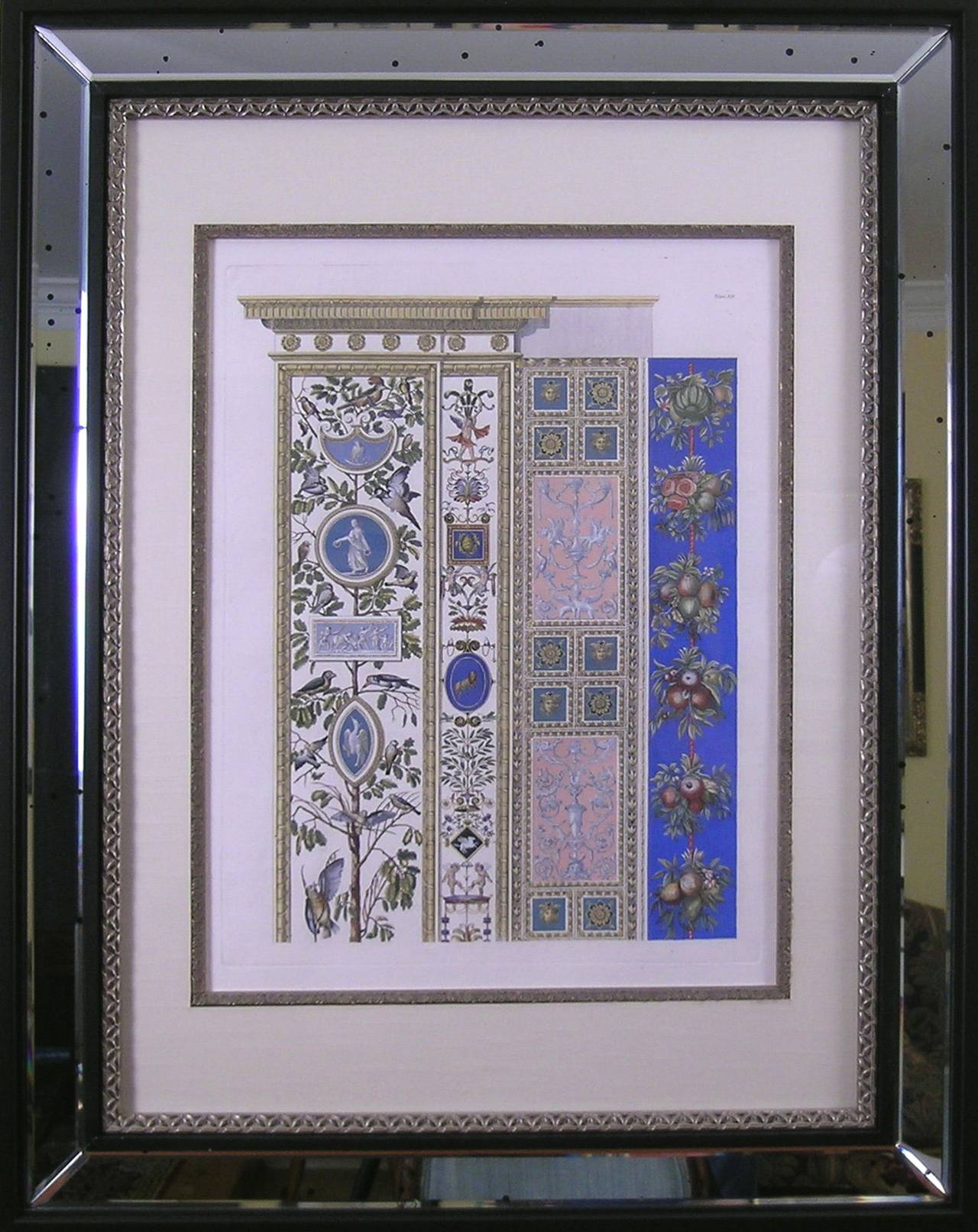 Raphael's Loggia.  Servierplatte VII  Pilaster-Top Preis als Paar mit Pilaster-Oberteil – Print von Gaetano Savorelli