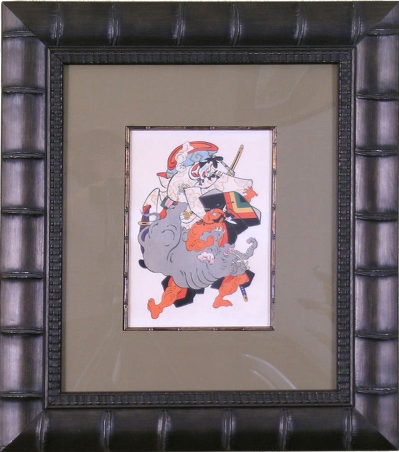 Kabuki Theatre:  Zo-Hiki (Drawing the Elephant) - Print by Unknown