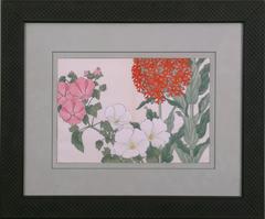 Antique Floral - "Geraniums"