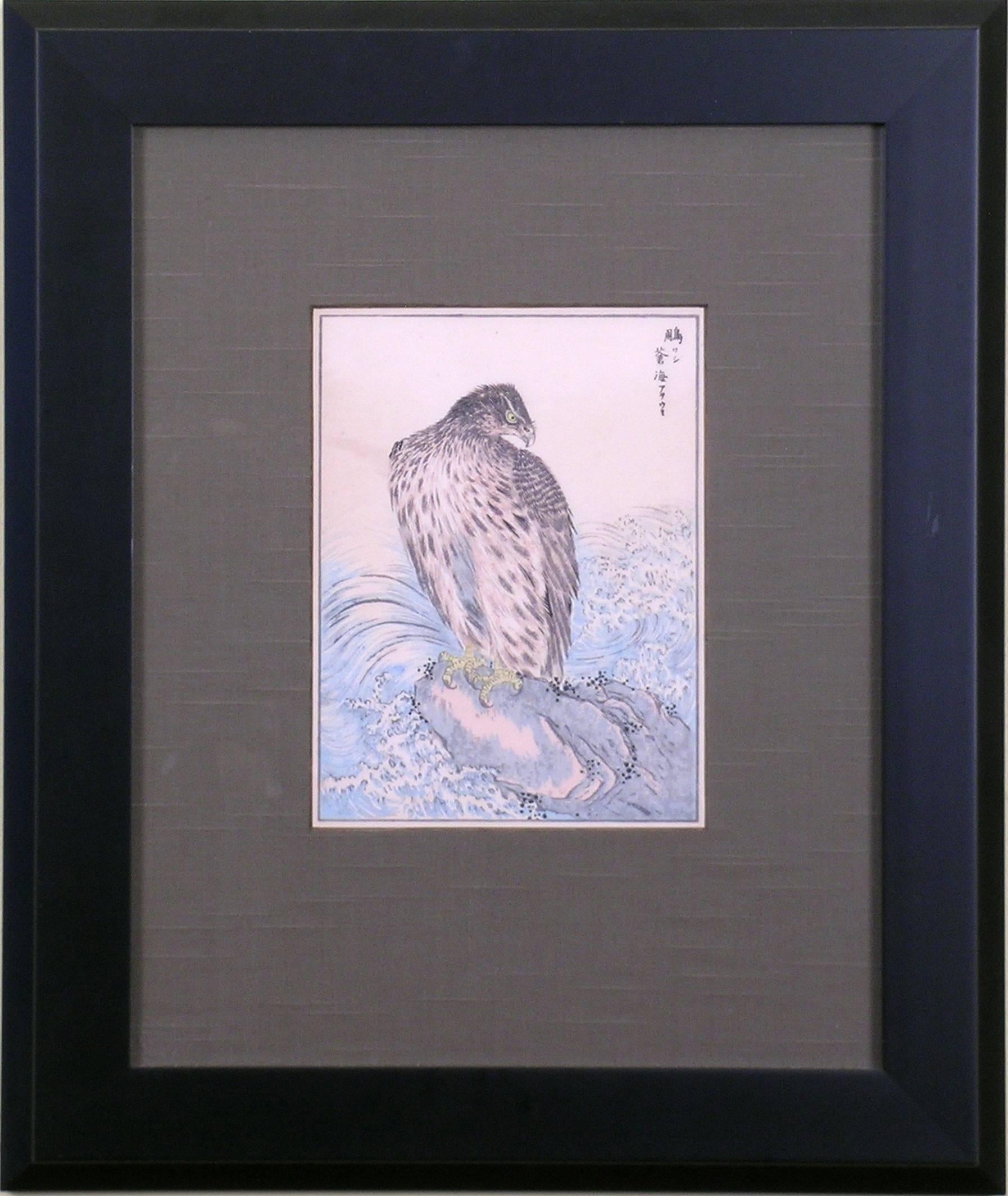 Hawk - Print by Kono Bairei
