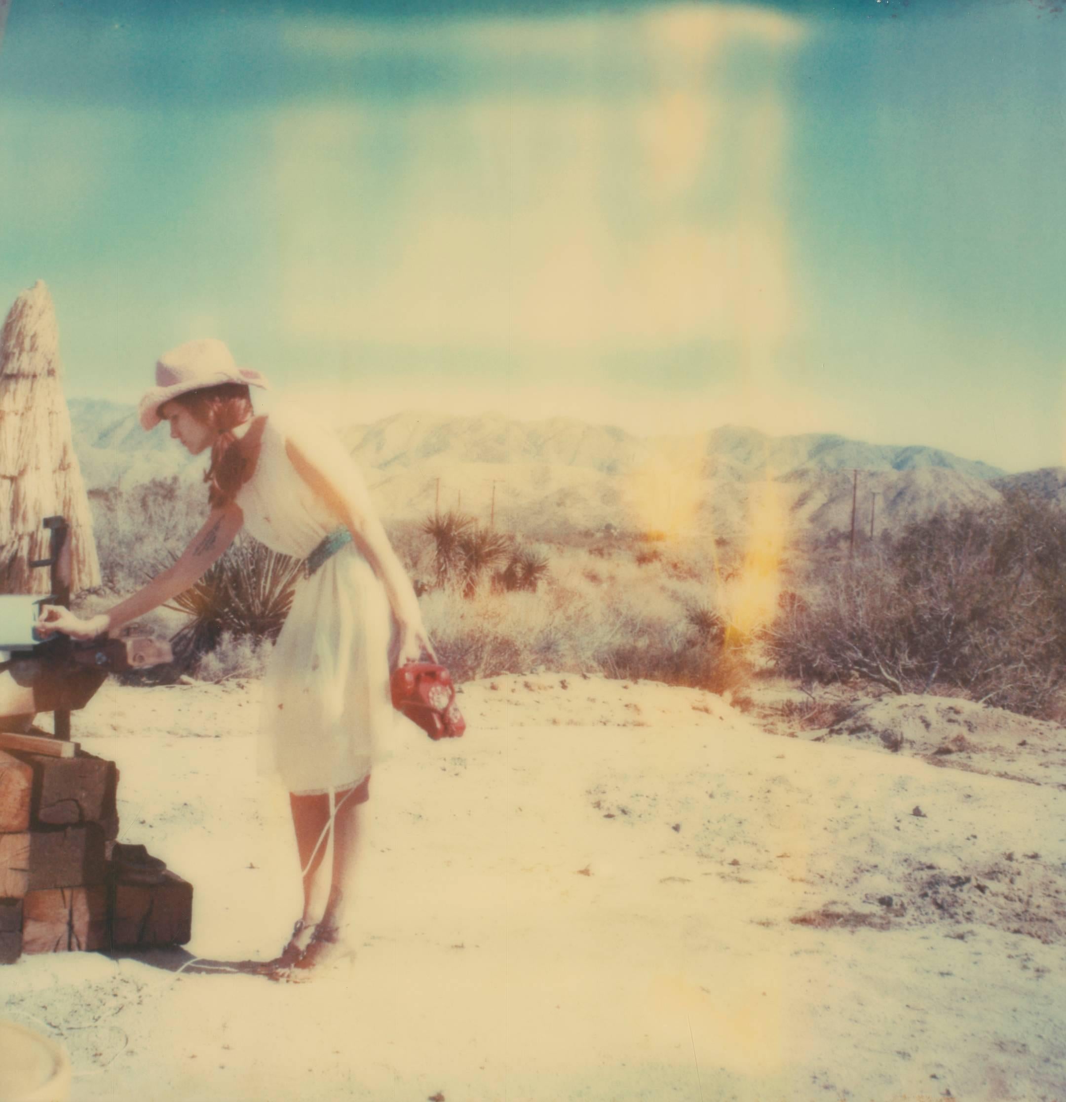 Stefanie Schneider Figurative Photograph - Memories of Love (The Girl behind the White Picket Fence) - Polaroid