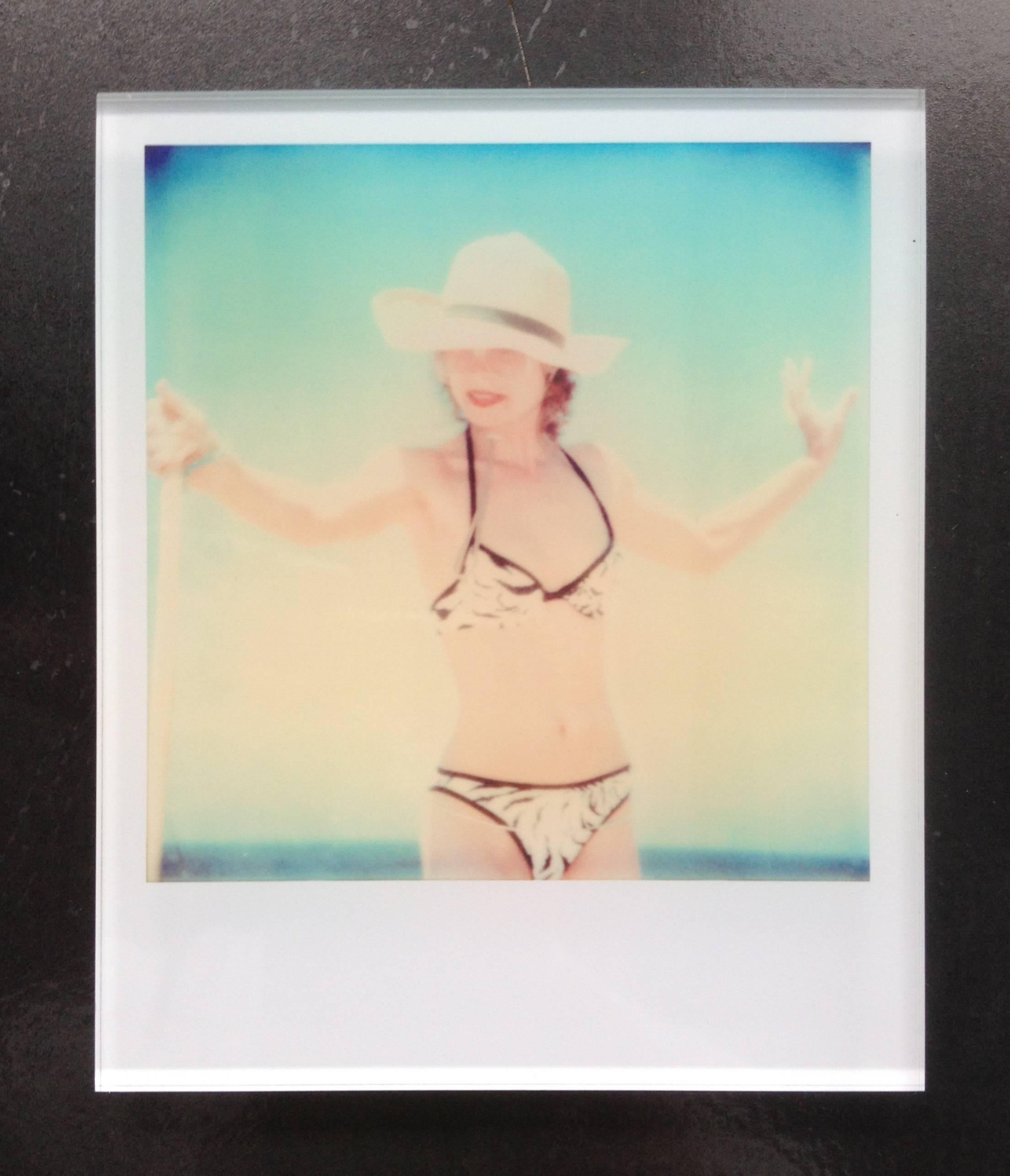 Stefanie Schneider's Minis
'Untitled #4' (Beachshoot) featuring Radha Mitchell, 2005
signed and signature brand on verso
Lambda digital Color Photographs based on a Polaroid

Polaroid sized open Editions 1999-2013
10.7 x 8.8cm (Image