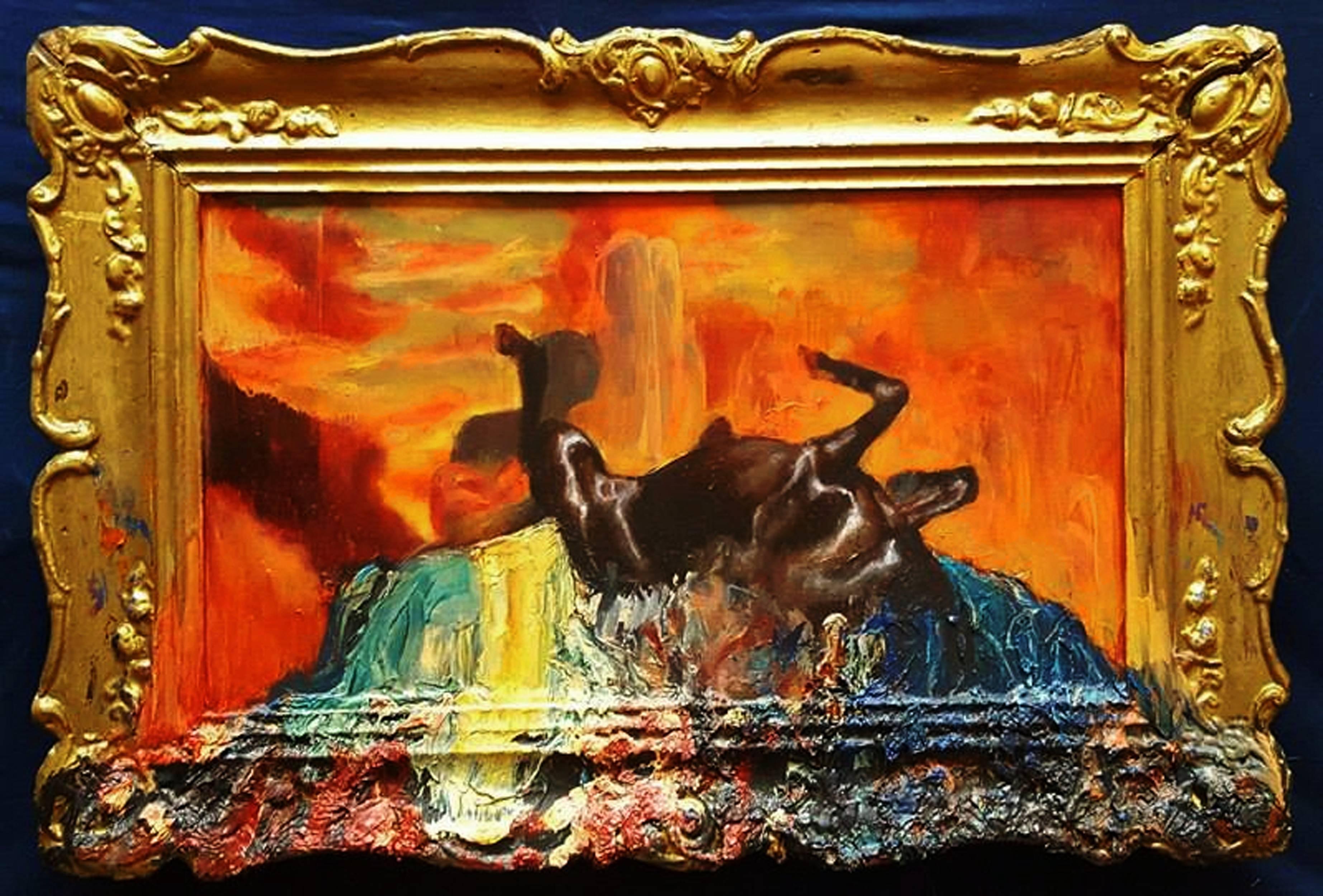 Chandra Fanti Animal Painting - ​And then the Windows failed  and then I could not see to see