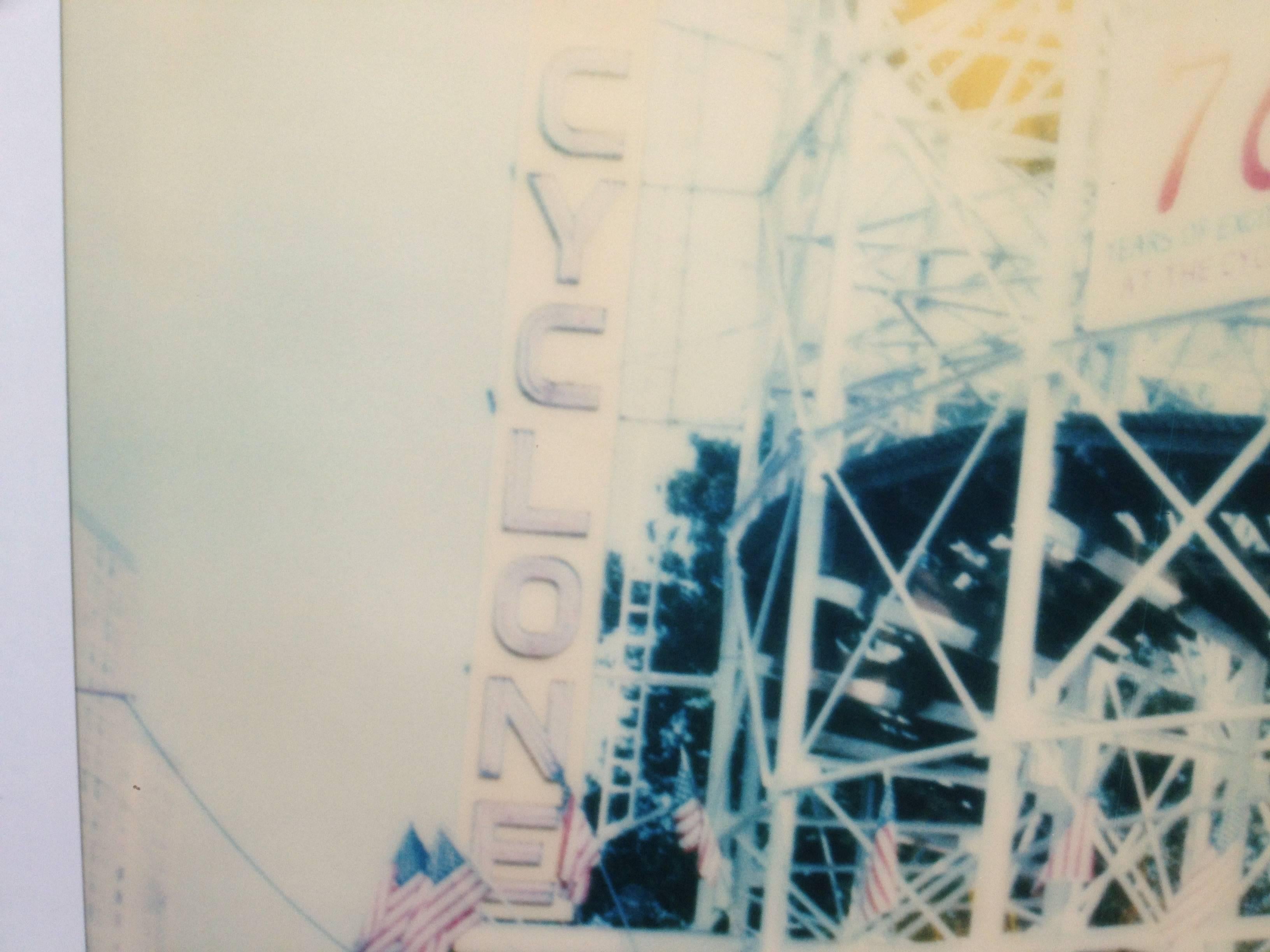 Cyclone from the movie Stay based on a Polaroid - Beige Color Photograph by Stefanie Schneider
