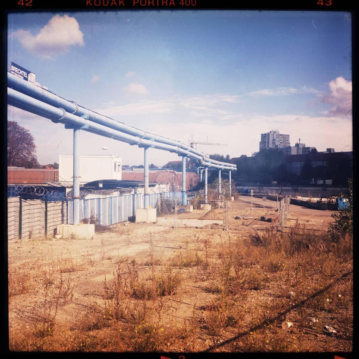 Florian Reischauer Landscape Photograph - a Piece of Pipe I - Pieces of Berlin